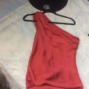 Super cute, dressy, one shoulder top!